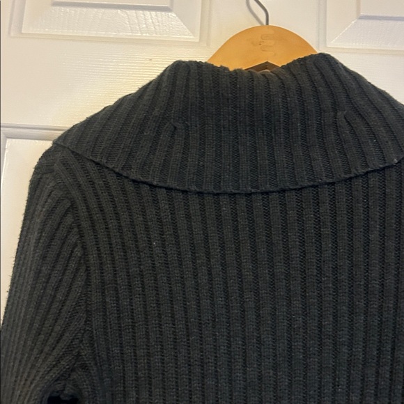 Lauren  Charcoal Women's Cardigan with Belt - Picture 5 of 7